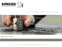 Tablet Screenshot of diproseg.com.mx